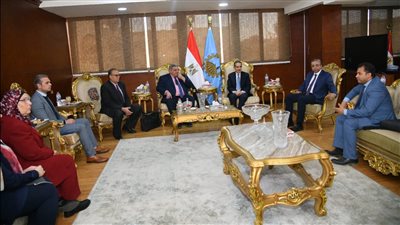 محافظ الغربية يستقبل وفد مركز المعلومات ودعم اتخاذ القرار برئاسة مجلس الوزراء 