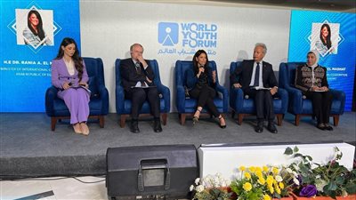 المشاط تشارك في جلسة نقاشية ضمن النسخة الخامسة من منتدى شباب العالم