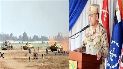  رئيس الأركان يشهد بياناً عملياً للتكتيكات الصغرى والمهارة فى الميدان 