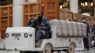 تزويد المسجد النبوى الشريف بـ400 طن يوميا من ماء زمزم