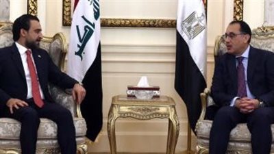 رئيس الوزراء يلتقى رئيس مجلس النواب العراقى والوفد المرافق له