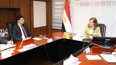 وزيرة التخطيط والتنمية الاقتصادية تلتقي رئيس  شركة هانيويل