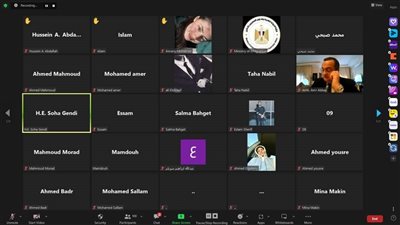 وزيرة الهجرة تعقد اجتماعا بالفيديو كونفرانس مع ١٠٠ من الطلاب المصريين بالسودان للاطمئنان على أوضاعهم