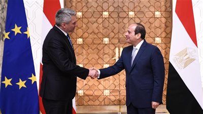 الرئيس السيسي يستقبل مستشار النمسا كارل نيهامر بقصر الاتحادية