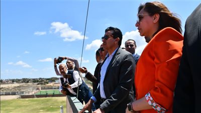 وزير الشباب والرياضة يتفقد معسكر الشباب ومركز الشباب برشيد خلال جولته بمحافظة البحيرة 