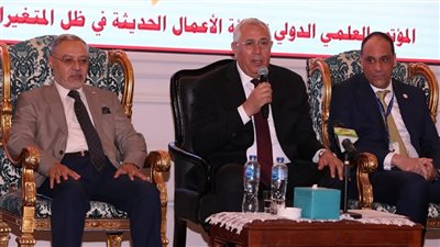 وزير الزراعة يشهد ختام فعاليات المؤتمر العلمي الدولي السابع لكلية التجارة جامعة طنطا