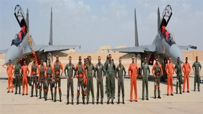 القوات الجوية المصرية والهندية تنفذان تدريب جوى مشترك بإحدى القواعد الجوية المصرية 