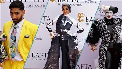حجاب ودمية.. نجوم العالم يتألقون على السجادة الحمراء لحفل توزيع جوائز bafta