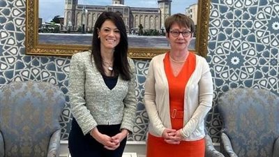 المشاط ومحافظ مصر لدى البنك الأوروبي لإعادة الإعمار والتنمية تعقد جلسة مباحثات مع رئيسة البنك الأوروبي 
