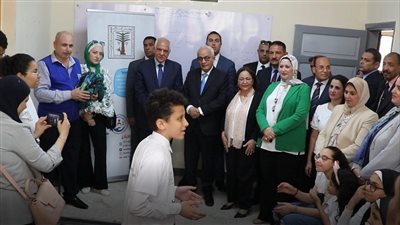 إطلاق المبادرة الوطنية تمكين الطفل المصري بإحدى مدارس الجيزة (صور)