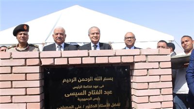 وزير التموين يضع حجر أساس أول مخزن إستراتيجي للسلع الغذائية بالسويس
