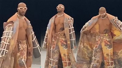 لوك جديد.. ملابس غريبة لـ محمد رمضان من كواليس إعلانه الجديد