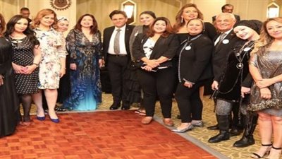 إلهام شاهين وأحمد الفيشاوي وخالد محمود و المطرب  مجد القاسم باحتفالية روتاري هليوبوليس