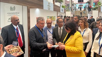 وزيرة الثقافة التونسية والليثي وسليمان بمعرض إذاعات وتليفزيونات التعاون الإسلامي