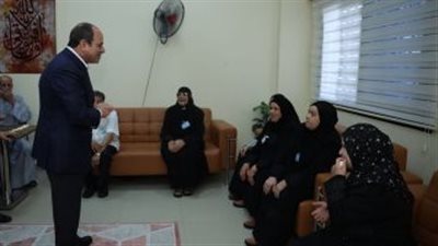 الرئيس السيسى يتفقد دار مسنين الأبعادية فى البحيرة ويطمئن على النزلاء