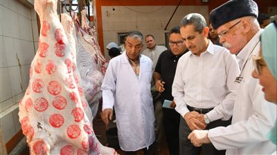 محافظ الغربية يتفقد مجزر السنطة استعداداً لعيد الأضحى المبارك 