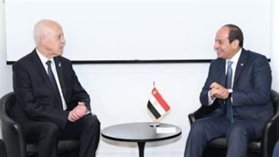 الرئيس السيسى يلتقى نظيره التونسى بباريس لبحث جهود إصلاح النظام المالى العالمى
