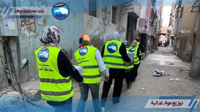 كتائب مستقبل وطن بالسويس تحمل كراتين الخير للمواطنين