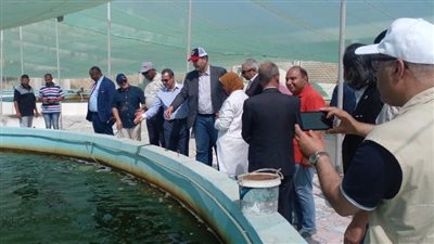 وزير الزراعة اللبناني يزور بعض مشروعات الثروة الحيوانية والسمكية للاستفادة من التجربة المصرية