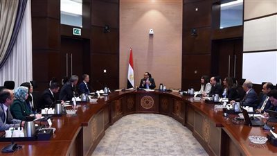 رئيس الوزراء يلتقي مسئولي شركة 