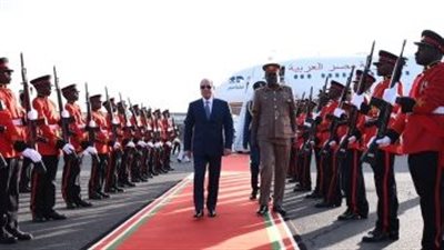الرئيس السيسى يصل كينيا للمشاركة فى القمة التنسيقية الأفريقية.. صور