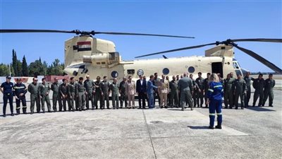 تنفيذًا لتوجيهات الرئيس السيسي.. القوات المسلحة تشارك في إخماد حرائق الغابات باليونان