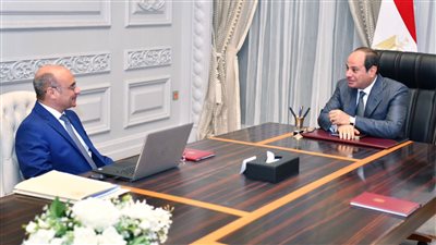 تفاصيل اجتماع الرئيس السيسي  مع المستشار عمر مروان وزير العدل