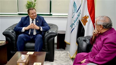 رئيس هيئة الاعتماد والرقابة الصحية يستقبل وفد مستشفيات هرمل الخيري التابعة للكنيسة الأنجليكانية