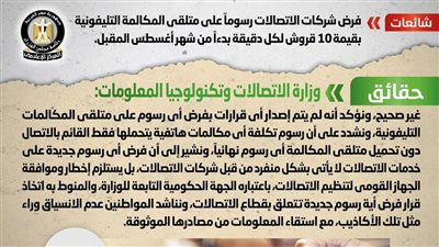 حقيقة فرض شركات الاتصالات رسوماً على متلقي المكالمة التليفونية 