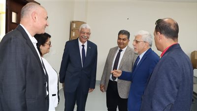 القاصد يستقبل لجنة من المجلس الأعلى للجامعات بجامعة المنوفية الأهلية 