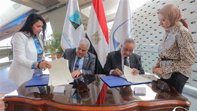 توقيع اتفاقية تعاون لإنشاء سفارة معرفة تابعة لمكتبة الإسكندرية بجامعة برج العرب التكنولوجية 