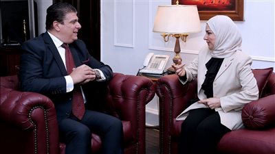 حسين زين يستقبل سفيرة مملكة البحرين بالقاهرة