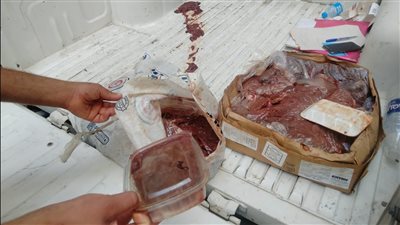 تموين العجمي يضبط كمية من الكبدة منتهية الصلاحية  