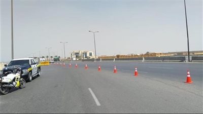 تحويلات مرورية لتنفيذ مشروع كوبرى مشاه أعلى محور حسب الله الكفراوى