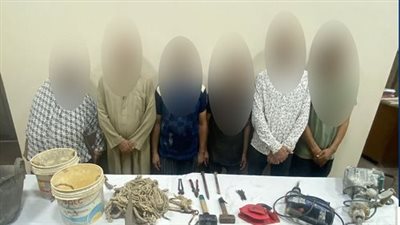 داخل احد العقارات.. ضبط 6 أشخاص بتهمة التنقيب عن الآثار بالسيدة زينب