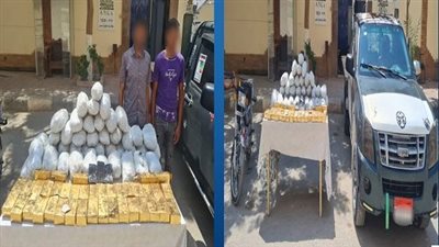 وزنت 74 كيلو.. ضبط اثنين وبحوزتهم كمية من الحشيش والهيدرو بالسويس