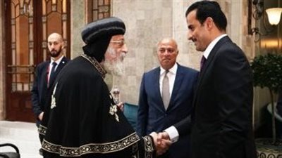 البابا تواضروس الثانى يلتقى أمير قطر في العاصمة المجرية بودابست