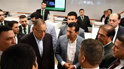 وزير الشباب والرياضة ومحافظ الشرقية يفتتحان فرع البنك الأهلي بمركز التنمية الشبابية بلبيس