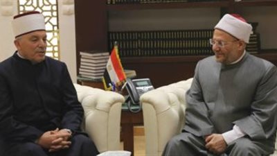 مفتى الجمهورية يستقبل رئيس العلماء مفتى مقدونيا لبحث سبل التعاون الإفتائي