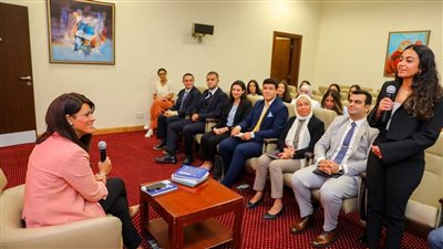 وزيرة التعاون الدولي تلتقي خريجي برنامج التدريب الصيفي ٢٠٢٣ بوزارة التعاون الدولي