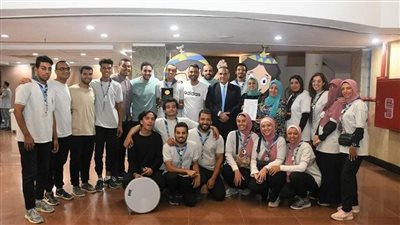 جامعة عين شمس تحصد المراكز الاولي باسبوع شباب الجامعات