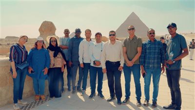 وفد إذاعات وتليفزيونات التعاون الإسلامي في زيارة الي الاهرامات