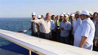 وزير النقل يتابع تقدم اعمال تنفيذ المحطة متعددة الأغراض بميناء سفاجا ضمن خطة تنفيذ ميناء سفاجا الكبير 