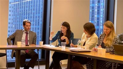 المشاط تلقي الكلمة الختامية خلال اجتماع المجلس الاستشاري لمبادرة سياسات المناخ