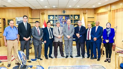  في جامعة المنصورة.. وفد الملحقية الثقافية الليبية وجامعتى الجفرة وأفريقيا بليبيا لبحث سبل التعاون