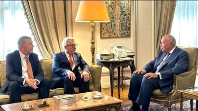 وزير الخارجية يستقبل منسق الأمم المتحدة الخاص لعملية السلام في الشرق الأوسط والمفوض العام لوكالة الأونروا
