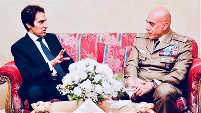 السفير بسام راضى سفير مصر في روما يستقبل رئيس هيئة الأركان للقوات المسلحة الايطالية