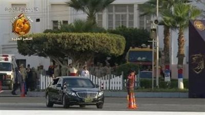 الرئيس السيسي يصل مقر احتفالية تخريج دفعة جديدة من الكليات العسكرية