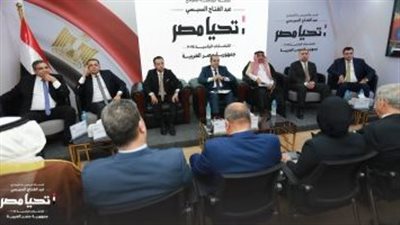 حملة المرشح الرئاسي عبدالفتاح السيسي تستقبل وفدا من مجلس القبائل والعائلات العربية