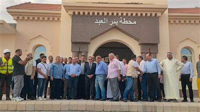 وزير النقل يتفقد مشروع إعادة تأهيل وتطوير خط السكة الحديد الفردان/بئر العبد 